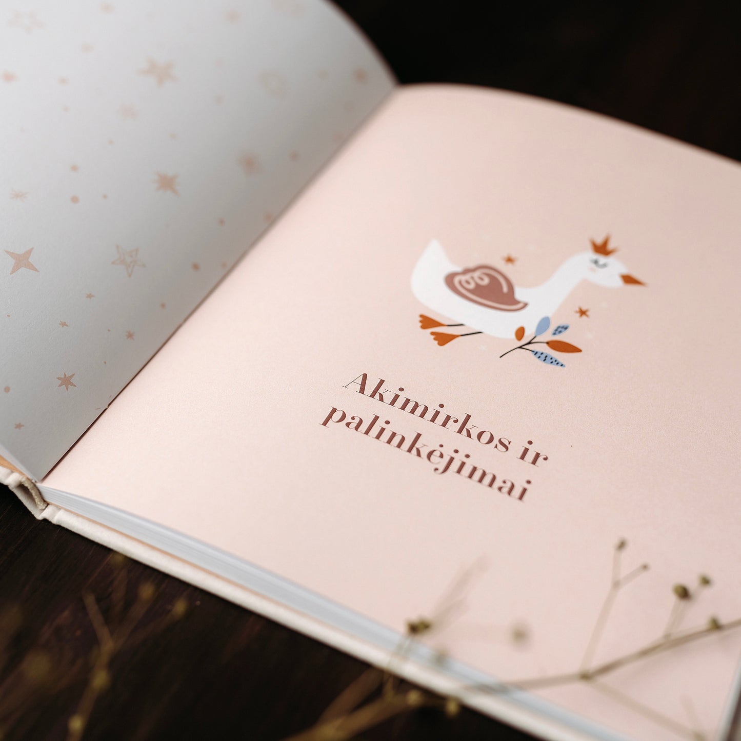 Creme christening book "My christening"