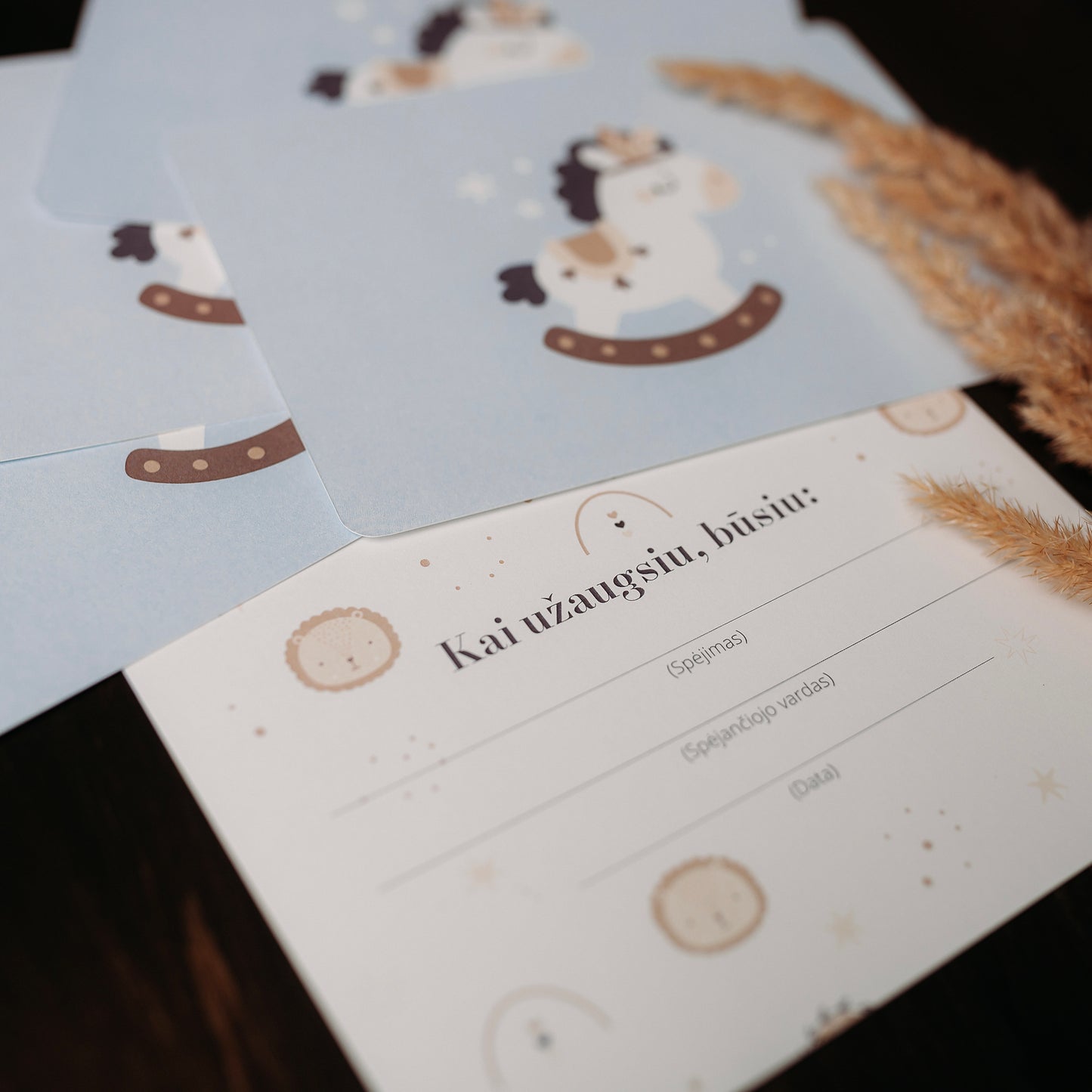 Christening Book and Cards "When I Grow Up"