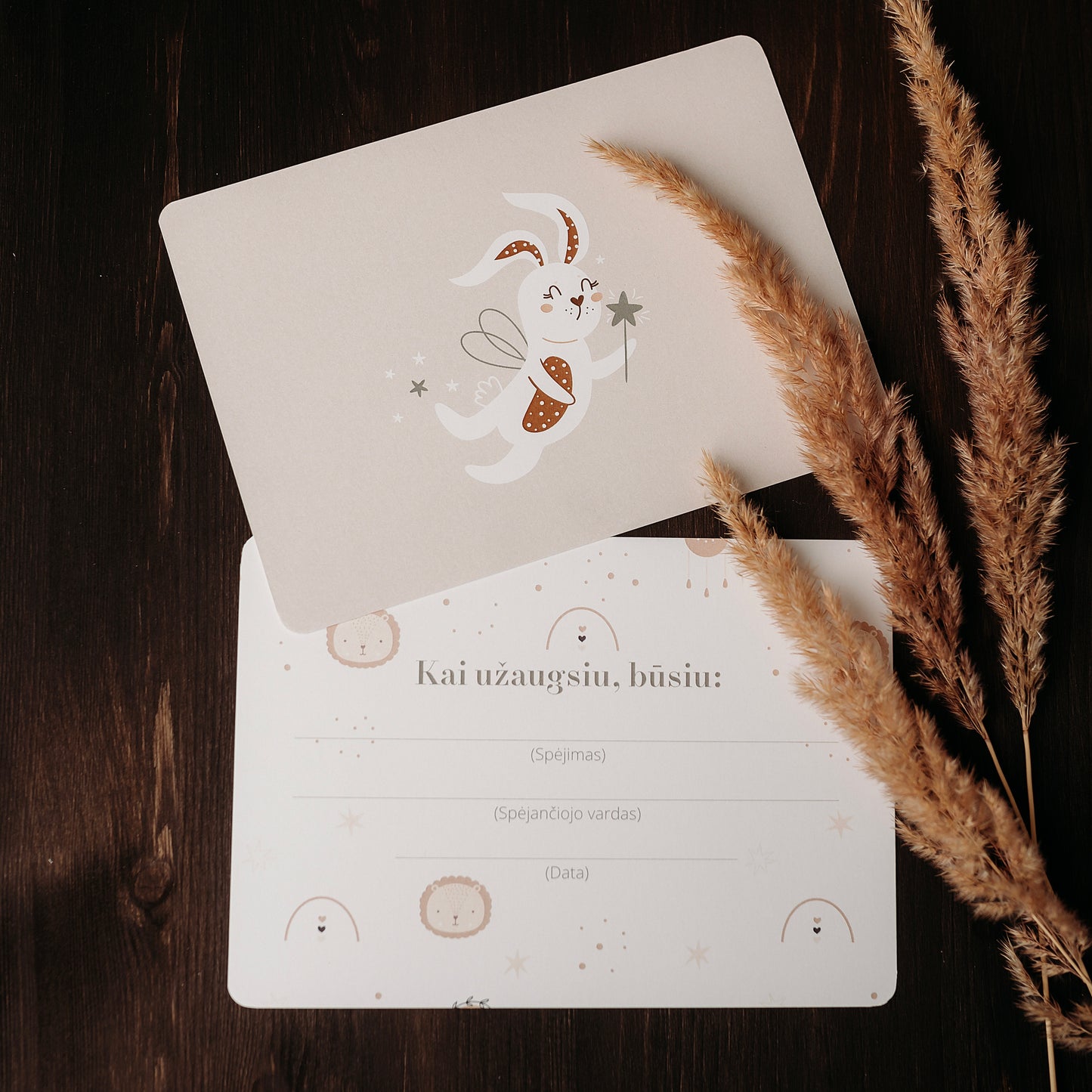 Christening Book and Cards "When I Grow Up"